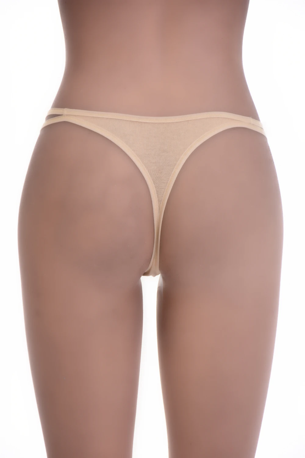 Breathable cotton-blend thong that sits low on the hip with a clean simple cut for daily comfort.