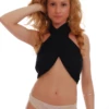Breathable cotton thong with a floral lace front panel and thong back, a soft everyday decorative pick.