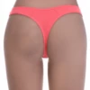 Breathable cotton-blend thong low on the hip with minimal coverage and a clean finish for daily wear.