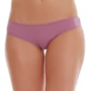 Breathable cotton-blend thong low on the hip with minimal coverage and a clean finish for daily wear.