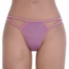 Breathable cotton-blend thong with minimal coverage and a clean finish, a comfortable everyday basic.