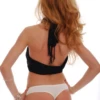 Breathable cotton-blend thong with minimal coverage and a clean finish, a comfortable simple basic.