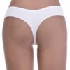 Breathable cotton-blend thong with minimal coverage and a clean line, a comfortable simple daily pick.