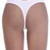 Breathable cotton-blend thong with minimal coverage and a clean line, a comfortable simple daily pick.