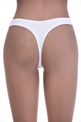 Breathable cotton-blend thong with minimal coverage and a clean line, a comfortable simple daily pick.