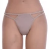 Breathable cotton-blend thong with minimal coverage and no trim, a simple comfortable daily basic.