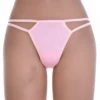 Breathable cotton-blend thong with a slim back and smooth finish, a comfortable simple daily basic.