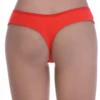 Breathable cotton-blend thong with a slim back and smooth finish, a comfortable simple daily basic.