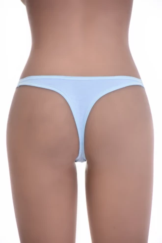 Soft cotton-blend thong with a smooth face and slim back, breathable and comfortable for daily wear.