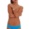 Cotton-blend thong with a smooth face and minimal coverage, a quiet everyday underwear basic.