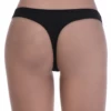 Cotton-blend thong with a smooth face and minimal coverage, a quiet everyday underwear basic.