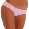 Soft breathable cotton-blend thong with a smooth solid face, a simple everyday underwear pick.