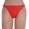 Soft everyday cotton thong with a thong back and no trim, breathable for all-day comfort.