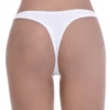 Soft breathable cotton-blend thong with a smooth finish and minimal back, a simple everyday basic.
