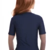 Fine microfiber scoop-neck tee with stretch, a smooth close line that lies flat under an open shirt.