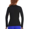 Breathable cotton long-sleeve tee with a fitted line, easy to layer under a cardigan on cooler days.