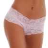 Floral lace boyshort briefs with scalloped edges and full back coverage, a delicate dressier everyday pair.