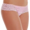 Floral lace boyshorts with a short square leg and lower-coverage cheeky back, a decorative everyday pair.