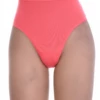 High-rise cotton thong in a soft solid knit with a more covered front, a breathable everyday staple.
