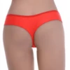 High-rise microfiber thong with a thong back and clean smooth face, a more covered no-show everyday cut.