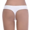 High-rise microfiber thong with a smooth face and thong back, a more covered no-show everyday cut.