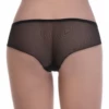 Sheer mesh-and-lace boyshort briefs for women, floral lace hips on a barely-there breathable body.