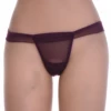 Breathable mesh thong in a clean solid finish that sits low on the hip with nothing to break the line.
