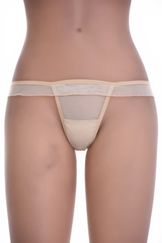 Breathable mesh thong with a slim thong back and minimal coverage, an easy lightweight daily pick.