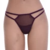 Sheer mesh thong in a clean solid finish with no trim to break the line, breathable for daily wear.