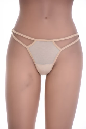 Light mesh thong in a solid colour with a slim thong back, airy and clean for comfortable daily wear.