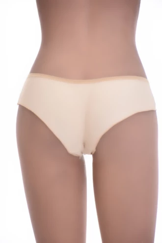 Smooth-knit microfiber boyshort briefs for women, flat against the skin with clean edges and full coverage.