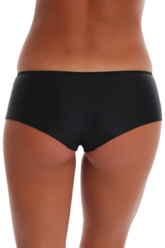 Microfiber women's boyshorts with a bonded-feel waistband that doesn't print through, smooth everyday no-show shape.