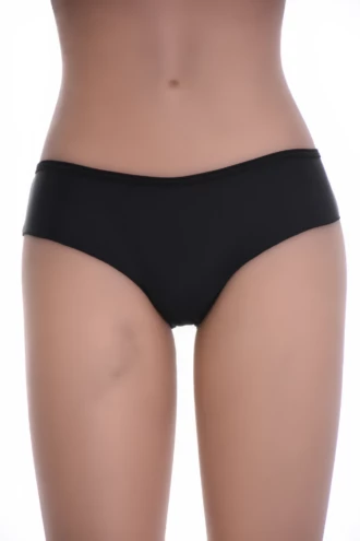 Smooth microfiber boyshorts with a squared leg and full back coverage, leaving no seam ridges under close-fitting clothes.