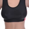 Soft-cup microfiber bralette in black with no wires or padding, smooth under a t-shirt with no lines showing.