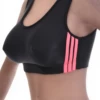 Women's microfiber bralette in black with soft wireless cups, wide straps and a scoop neckline.
