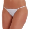 Minimal-coverage microfiber G-string in smooth fine fabric, invisible under leggings and fitted skirts.