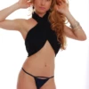 Fine microfiber G-string with a minimal string back, an invisible everyday pick under fitted clothing.
