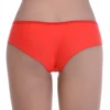 Microfiber boyshorts from Tiara Galiano with lace side panels and a smooth flat front, a squared-leg everyday cut.