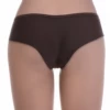 Soft microfiber boyshorts with decorative lace sides over a no-show body, a touch of texture on a smooth pair.