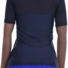 Smooth microfiber and breathable mesh tee with a round neck, short sleeves and an easy pull-on slim fit.