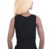 Women's microfiber tank with wide straps and a scoop neck, smooth and slim under a shirt for layering.
