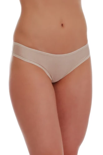 Microfiber thong designed to stay invisible under leggings, with a minimal back and smooth front.
