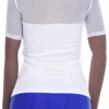 Breathable open-knit mesh tee with smooth microfiber, a round neck and stretch slim line that breathes.