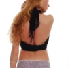 Women's printed cotton boyshorts by Tiara Galiano in a pink and gray marbled pattern with full back coverage.