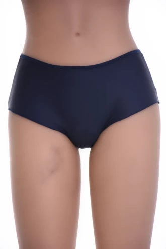 Seamless microfiber women's boyshorts with full back coverage, a clean no-show shape under close-fitting clothing.