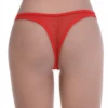 Sheer mesh thong in a clean solid colour with minimal back, light and breathable for comfortable wear.