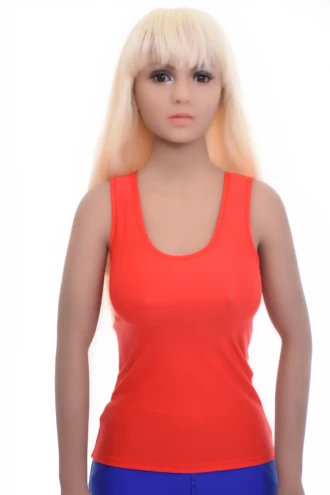 Sleeveless microfiber scoop-neck tank, smooth and close to wear on its own or under a shirt for warm days.