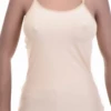 Slim fine microfiber camisole with a delicate scoop neckline and spaghetti straps, smooth against the skin.
