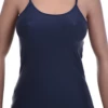 Slim microfiber camisole with thin spaghetti straps, smooth under fitted clothing with an easy pull-on shape.