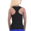Slim racerback microfiber tank that keeps its shape and stretch through washing, smooth under fitted tops.